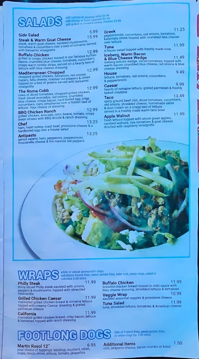 Menu Roma Sports Bar & Grill-3