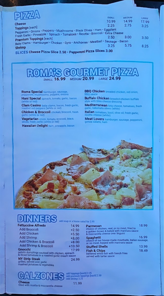 Menu Roma Sports Bar & Grill-4