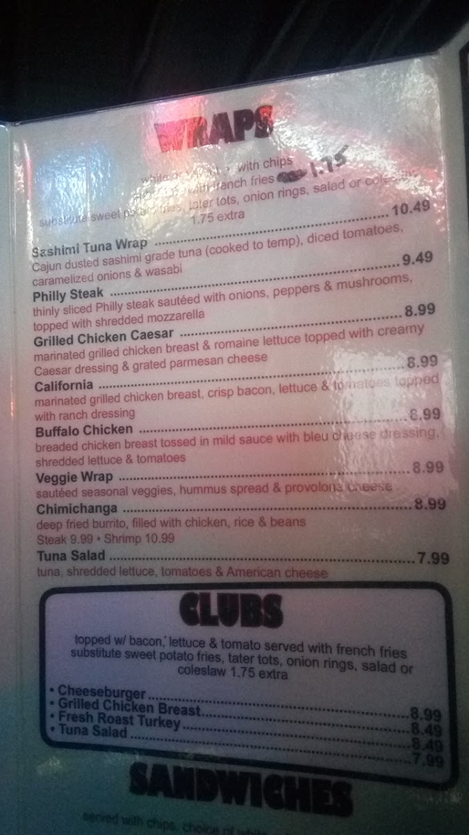 Menu Roma Sports Bar & Grill-9